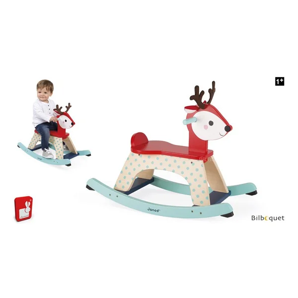 Faon à bascule Baby Forest - Jouet en bois