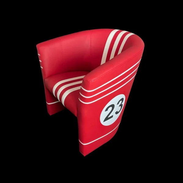 Fauteuil cabriolet Racing Inside n° 23 Salzburg LM70 Rouge / Blanc