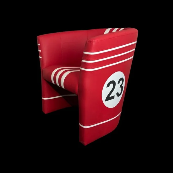 Fauteuil cabriolet Racing Inside n° 23 Salzburg LM70 Rouge / Blanc