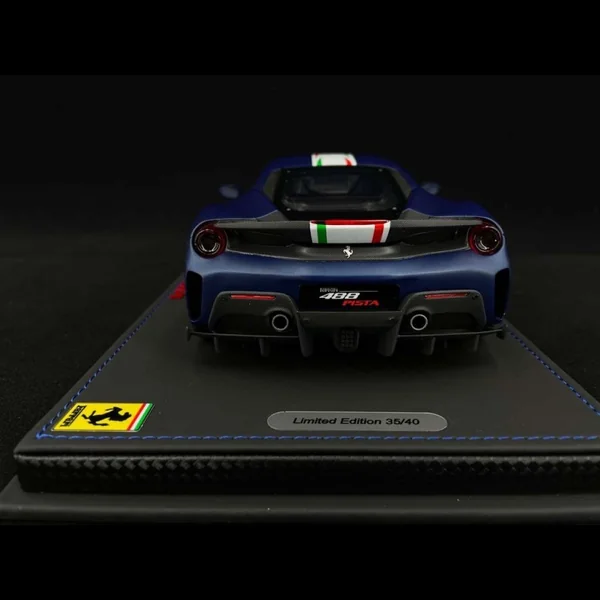Ferrari 488 Pista Piloti Ferrari 2018 bleu mat Abu Dhabi 1/18 BBR P18160F