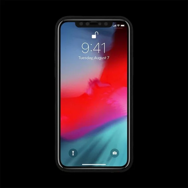 Ferrari coque iPhone 12 Pro (6.1") Cuir Carbone Rouge FESNECHCP12MIRE