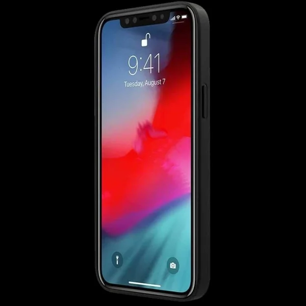 Ferrari coque iPhone 12 Pro (6.1") Cuir Rouge FEODIHCP12MRE