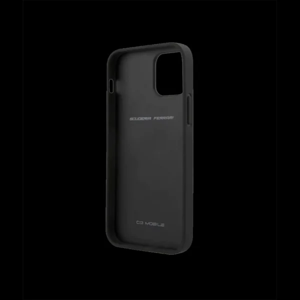 Ferrari coque iPhone 12 Pro (6.1") Cuir Rouge FEOGOHCP12MRE