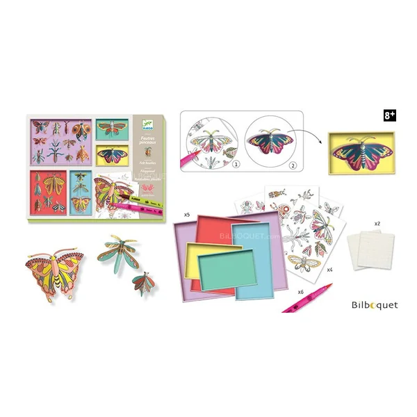 Feutres pinceaux Cabinet de curiosités-8/14 ans