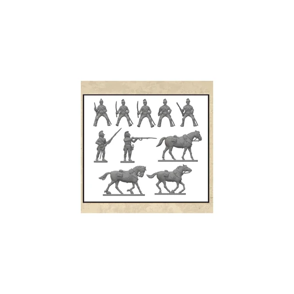 Figurine AMERICAN WAR OF INDEPENDENCE AMERICAN CAVALRY