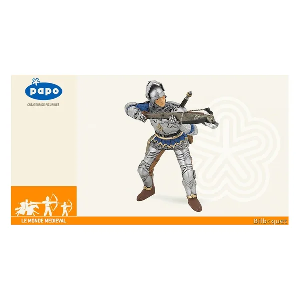 Figurine Arbalétrier bleu en armure