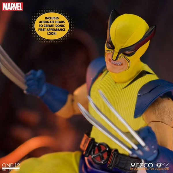 FIGURINE WOLVERINE MARVEL 1/12 STEELBOX DELUXE MEZCO TOYS