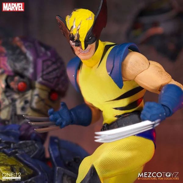 FIGURINE WOLVERINE MARVEL 1/12 STEELBOX DELUXE MEZCO TOYS