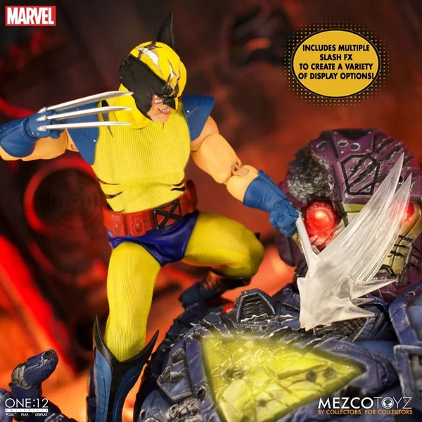FIGURINE WOLVERINE MARVEL 1/12 STEELBOX DELUXE MEZCO TOYS