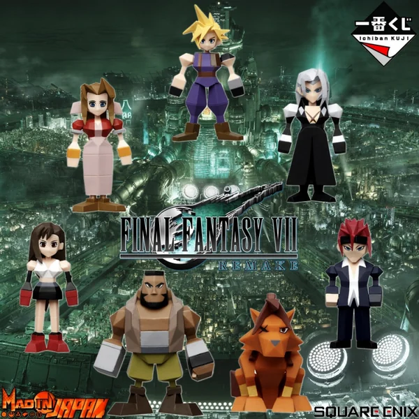 FINAL FANTASY VII Remake Set Figurines Polygone Ichiban Kuji