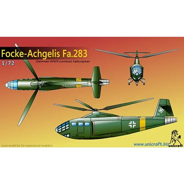 Focke-Achgelis Fa.283 German WWII combat jet gyrocopter