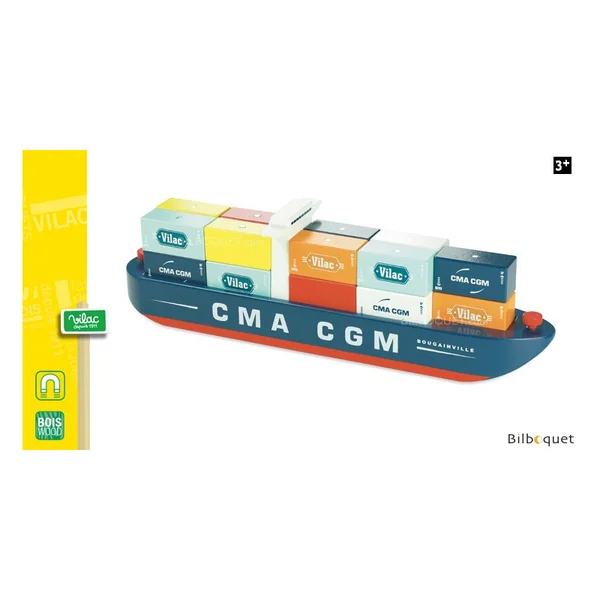 Grand bateau porte-containeurs Vilacity