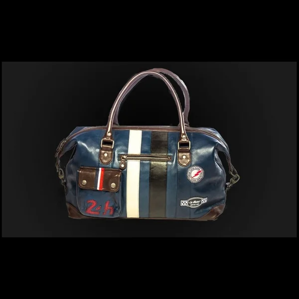 Grand Sac Cuir 24h Le Mans - Bleu Royal 26061