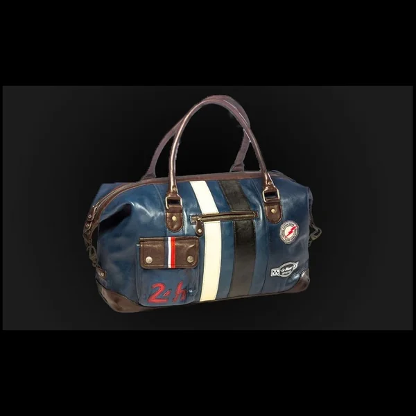 Grand Sac Cuir 24h Le Mans - Bleu Royal 26061
