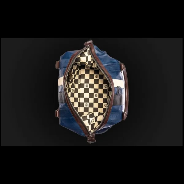 Grand Sac Cuir 24h Le Mans - Bleu Royal 26061