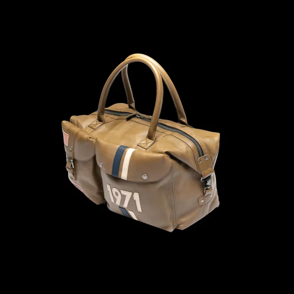 Grand Sac Cuir Steve McQueen 24H Du Mans Nolan Kaki