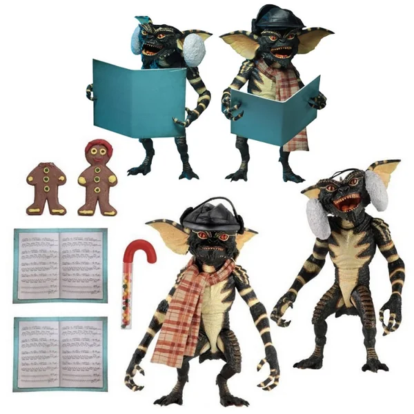 GREMLINS Pack 2 Figurines Christmas Carol Winter Scene 2 Neca