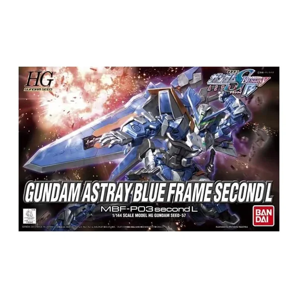 Gundam Seed: HG - Gundam Astray Blue Frame Second L - Kit de modèle 1: 144