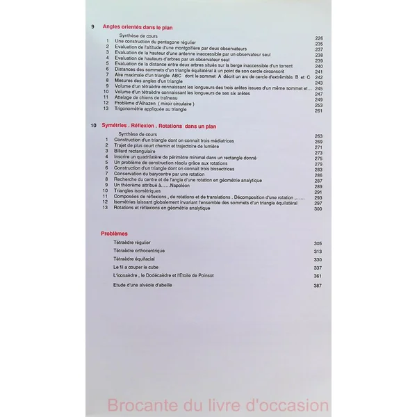 Géométrie de l'espace et du plan