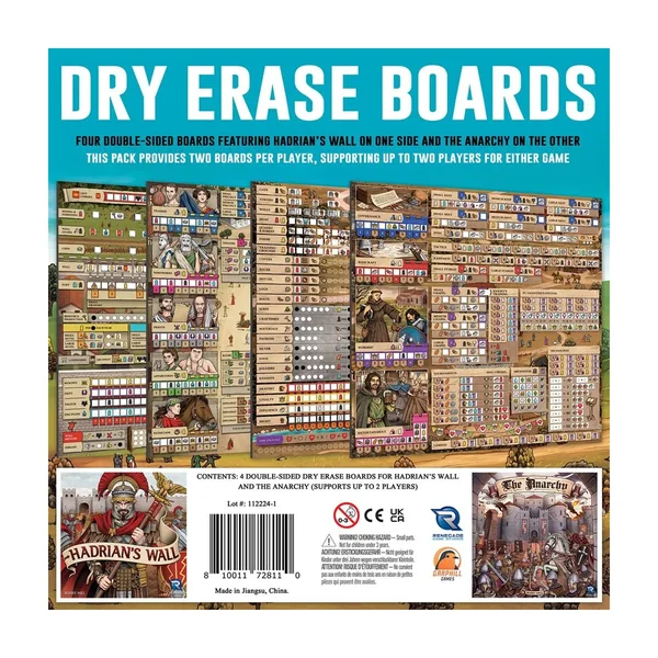 Hadrian’s Wall and The Anarchy Dry Erase Boards