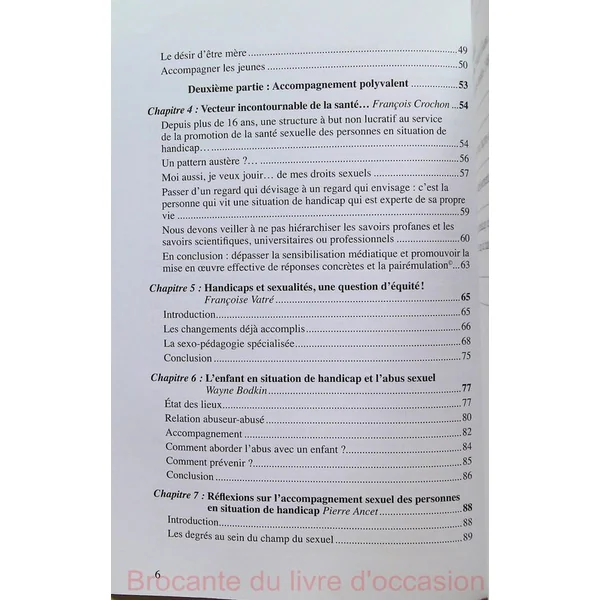 Handicap et sexualité - Déni, oubli et reconnaissance