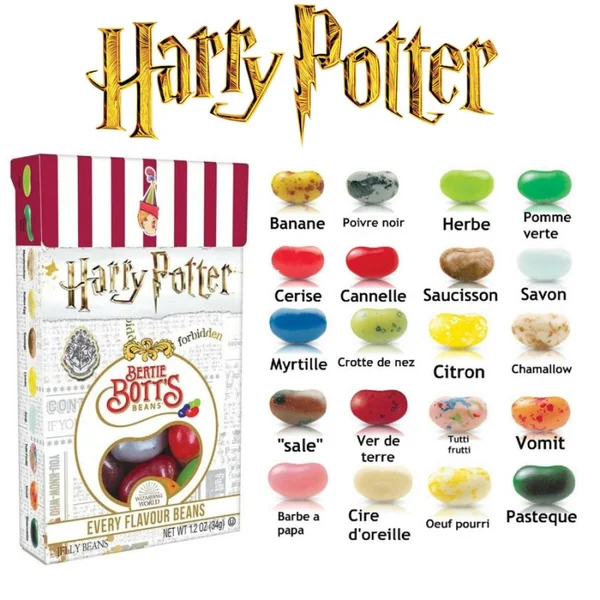 HARRY POTTER Boite Jelly Belly Beans Bertie Crochue
