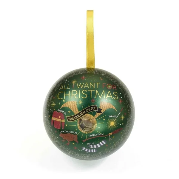 HARRY POTTER - Boules de Noël Cadeau - Bracelet vif d'Or