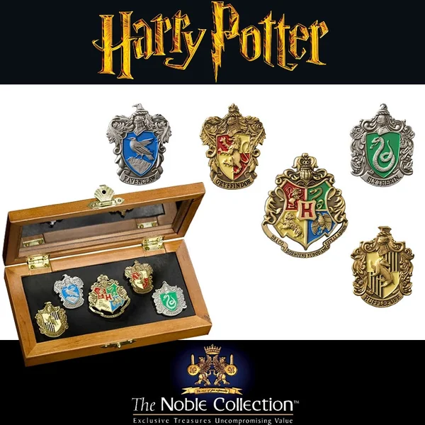 HARRY POTTER Coffret Pin's Maisons de Poudlard Noble Collection