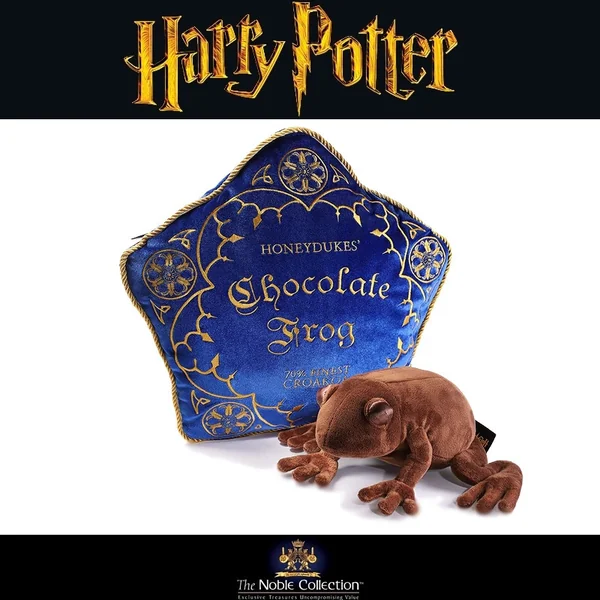 HARRY POTTER Coussin & Peluche Chocogrenouille Noble Collection