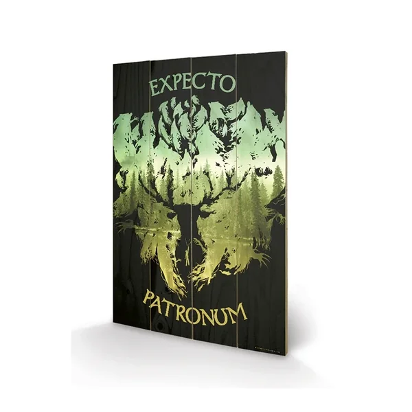 HARRY POTTER - Expecto Patronum - Impression sur bois 40x59cm
