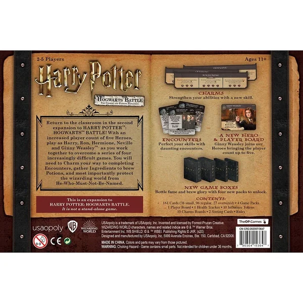 Harry Potter jeu de cartes Deck-Building Hogwarts Battle The Charms and Potions Expansion *ANGLAIS*