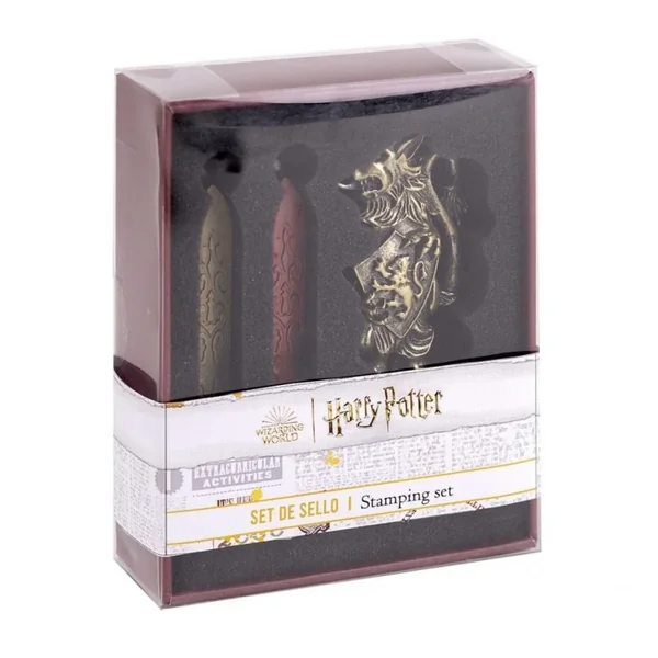 HARRY POTTER - Set Papeterie Gryffondor - Sceau + Cire - 3 Pc