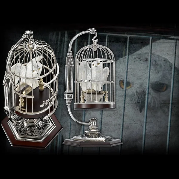 HARRY POTTER Statuette Hedwige en cage Noble Collection