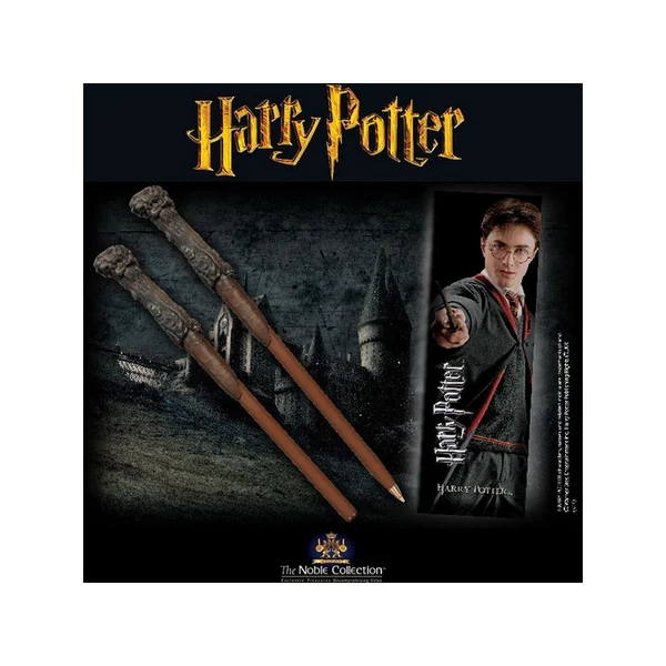 HARRY POTTER Stylo Baguette & Marque-page Harry Noble Collection