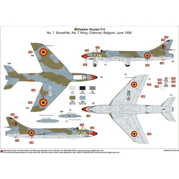 Hawker Hunter F.4 Nouvel outil en 2020