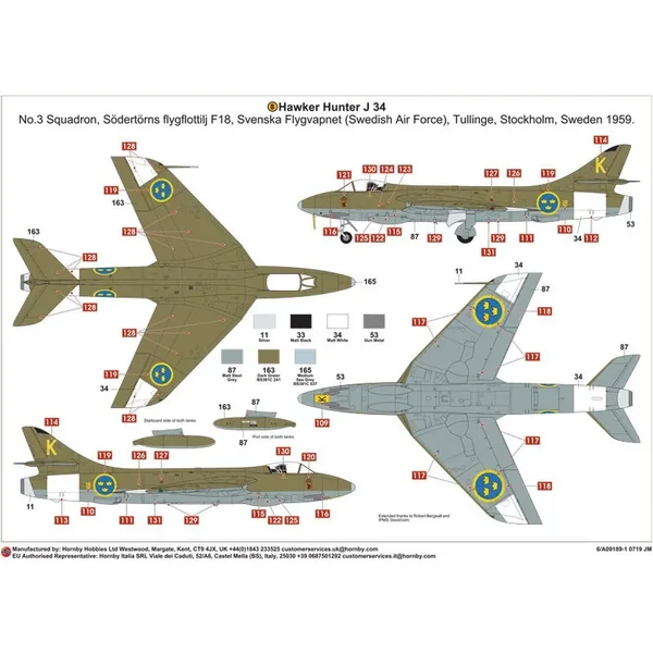 Hawker Hunter F.4 Nouvel outil en 2020