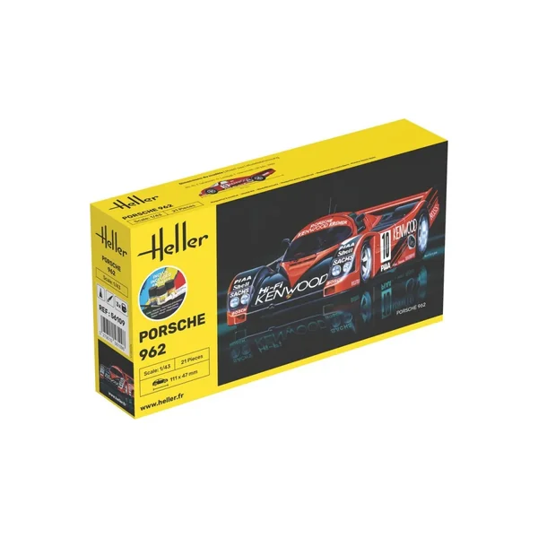 HELLER 56109 MAQUETTE STARTER KIT PORSCHE 962 1/43