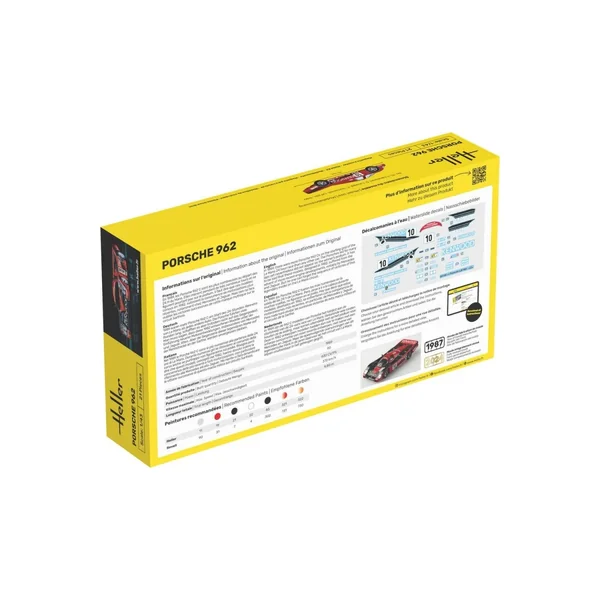 HELLER 56109 MAQUETTE STARTER KIT PORSCHE 962 1/43