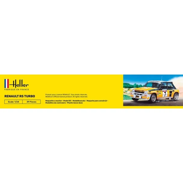 HELLER 56717 MAQUETTE STARTER KIT RENAULT R5 TURBO 1/24