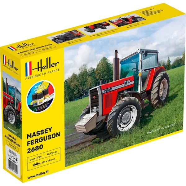 HELLER 57402 MAQUETTE STARTER KIT MASSEY FERGUSON 2680 1/24
