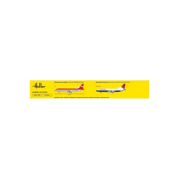 HELLER 80451 MAQUETTE TRISTAR LTU 1/125