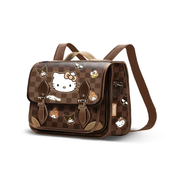 HELLO KITTY & Friends - Damier - Sac à Dos Cartable Convertible