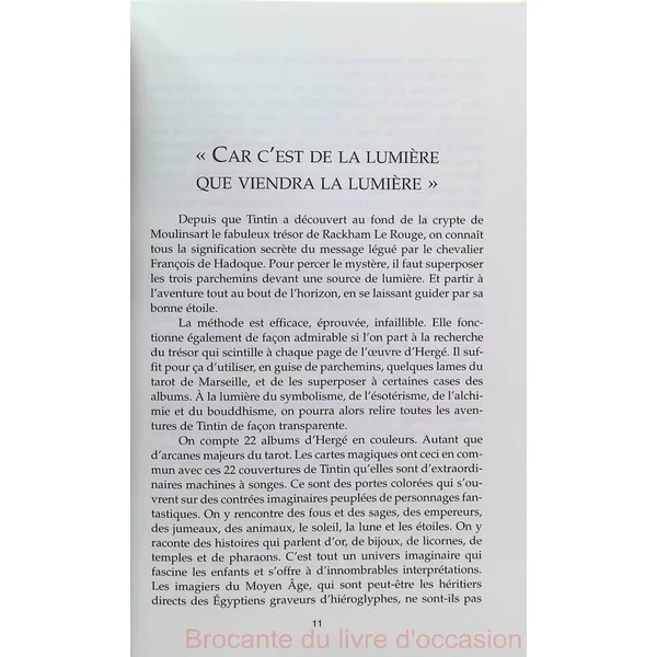 Hergé au pays des tarots