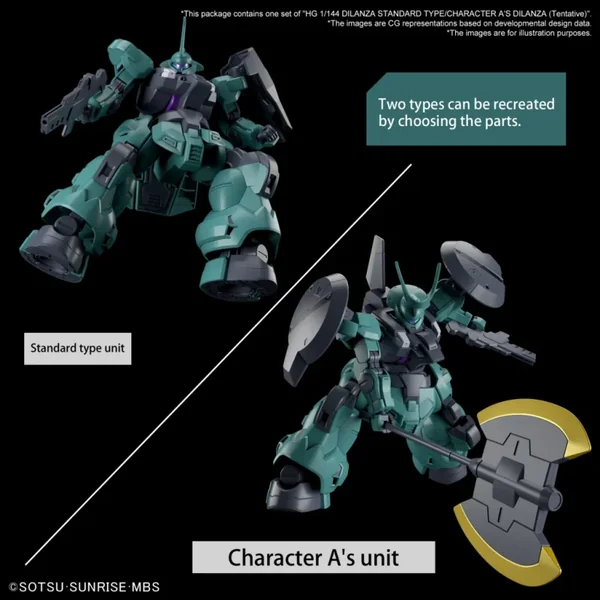 HG DILANZA STANDARD TYPE/CARACTÈRE A 1/144