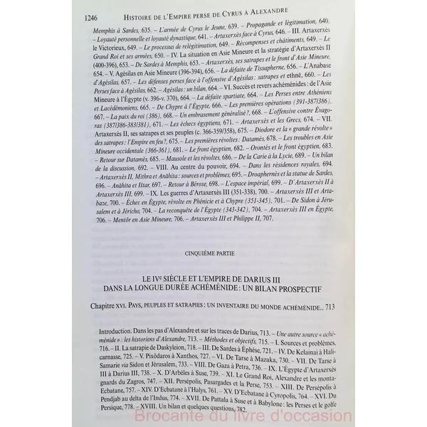 Histoire de l'Empire perse De Cyrus à Alexandre