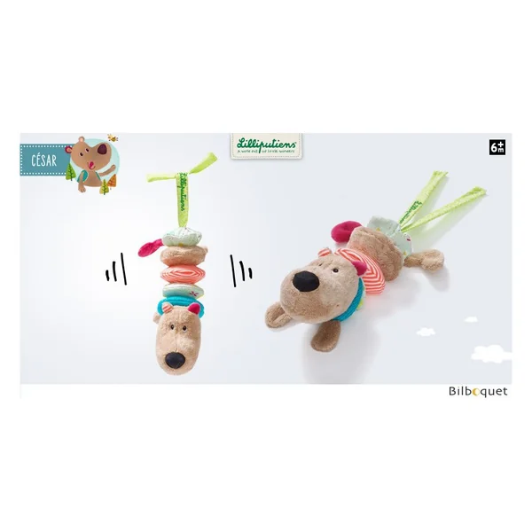 Hochet vibrant César mini-dansant