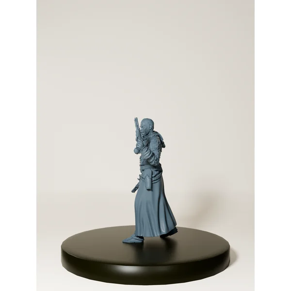 Humain Inquisiteur avec pistolet