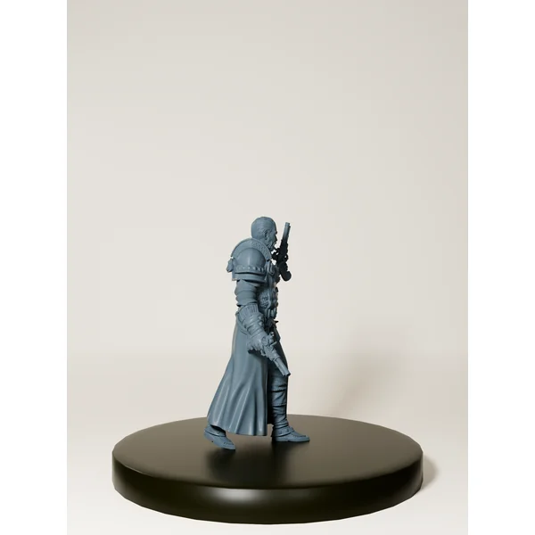 Humain Inquisiteur avec pistolet