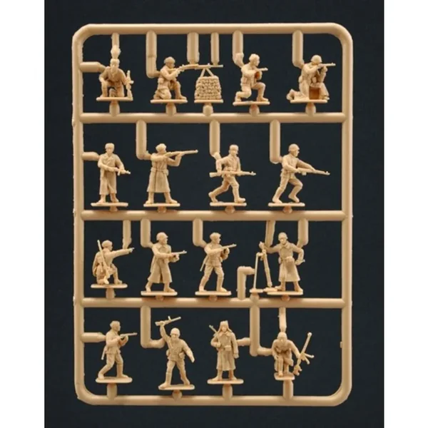 Infanterie russe de la 2ème GM en uniforme d'hiver