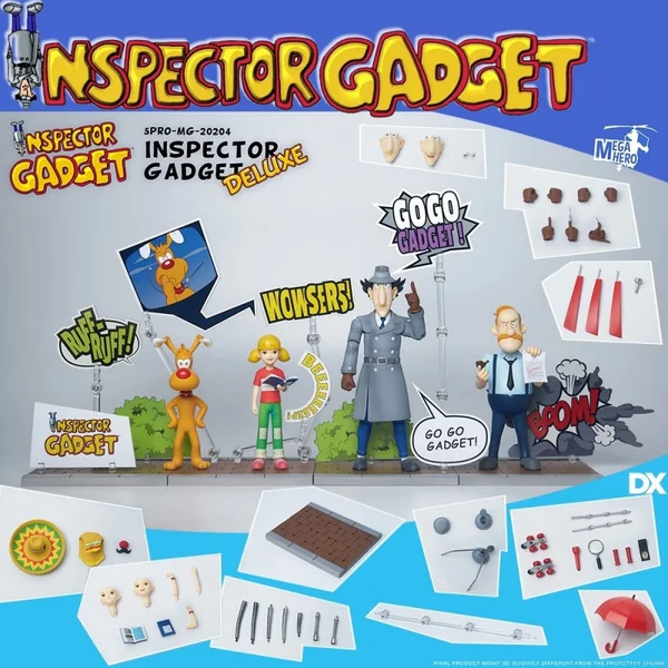INSPECTEUR GADGET Deluxe Set Figurines MegaHero Blitzway